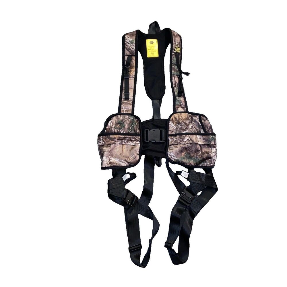 Vintage Hunter Safety System Bowhunter Tree Stand Harness 2XL/3XL Camo